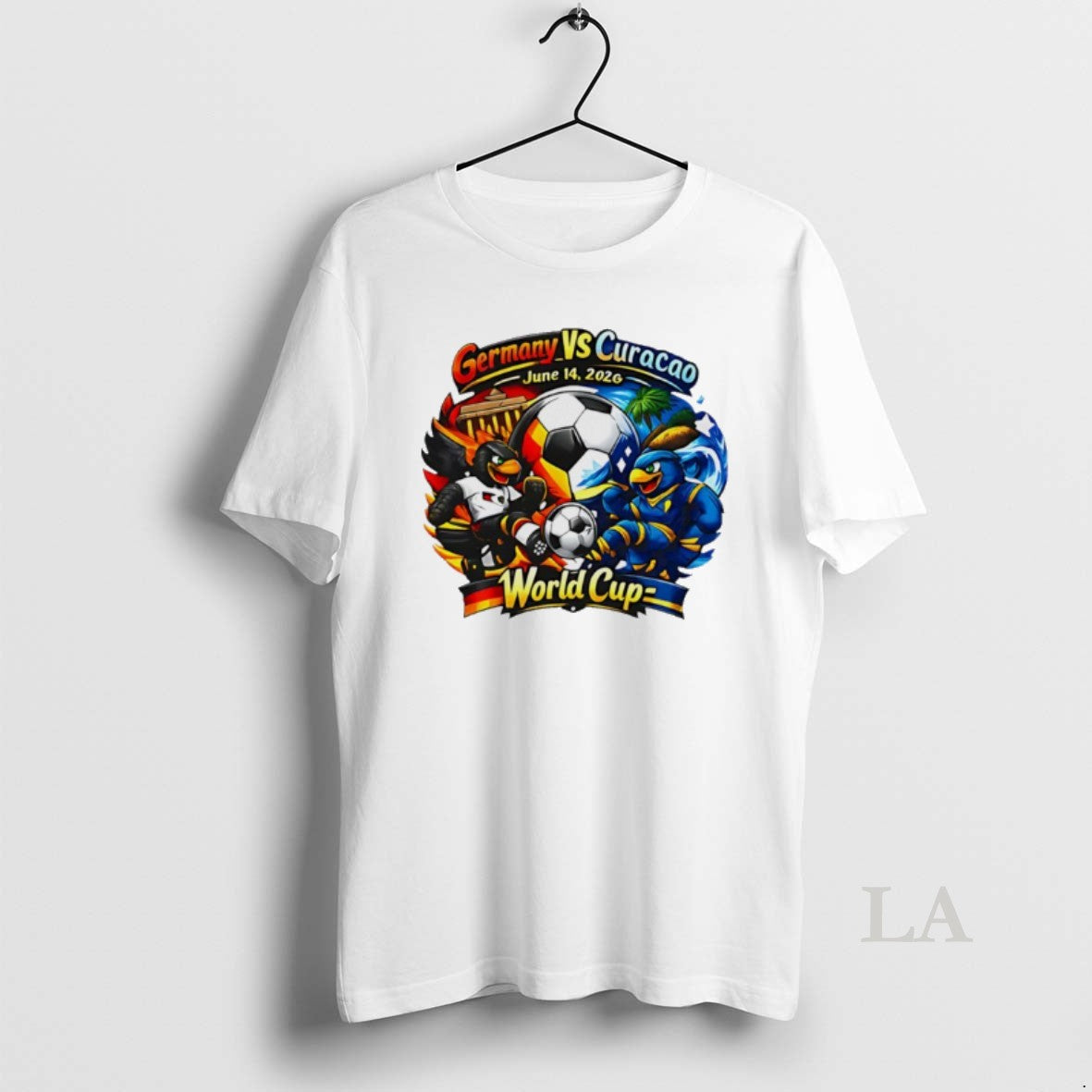 Original Germany Vs Curacao 2026 World Cup Mascot T-Shirts, Hoodie, Sweatshirt | AU01DripNestTees.com
