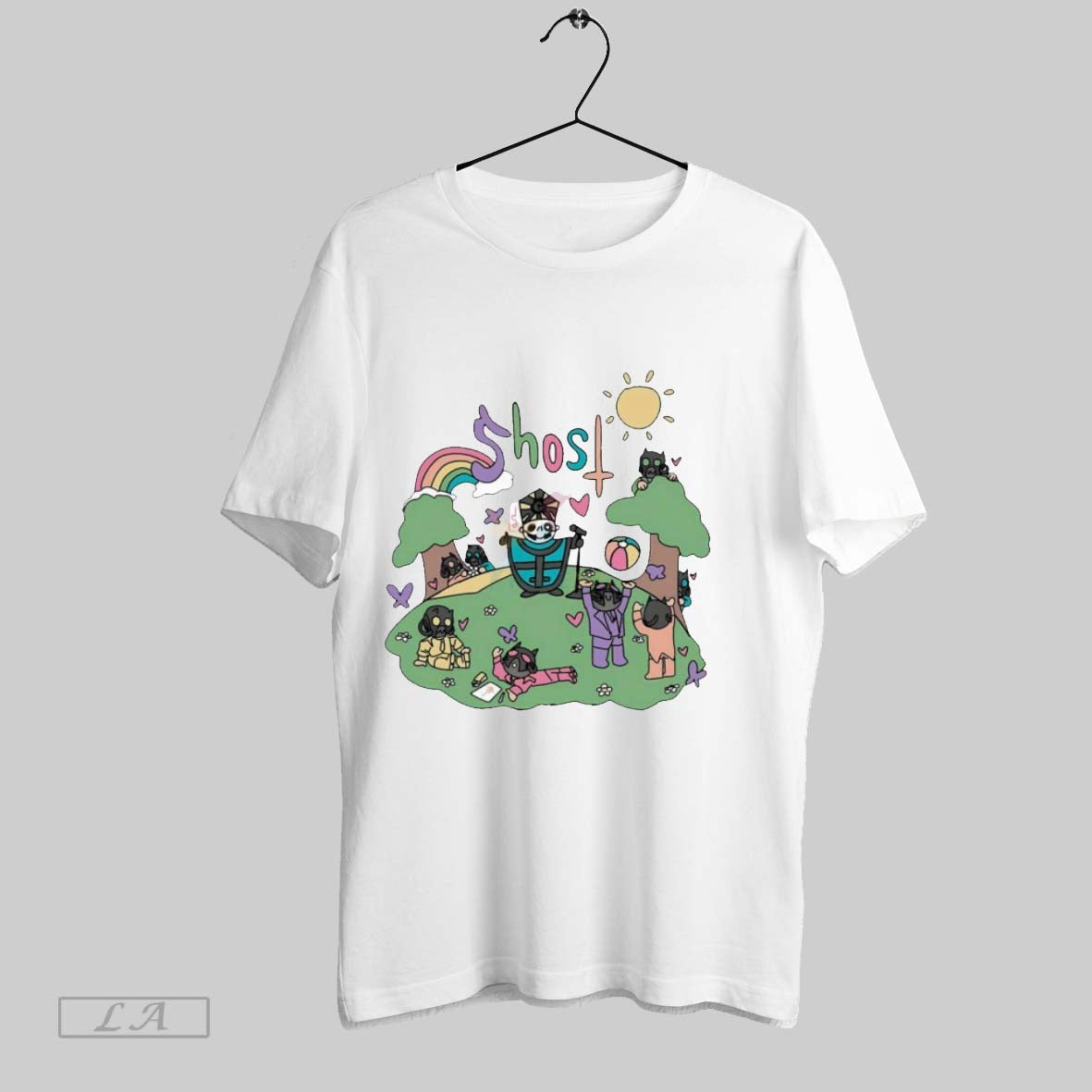 Original Ghost Band Vintage Cartoon Pastel Ar