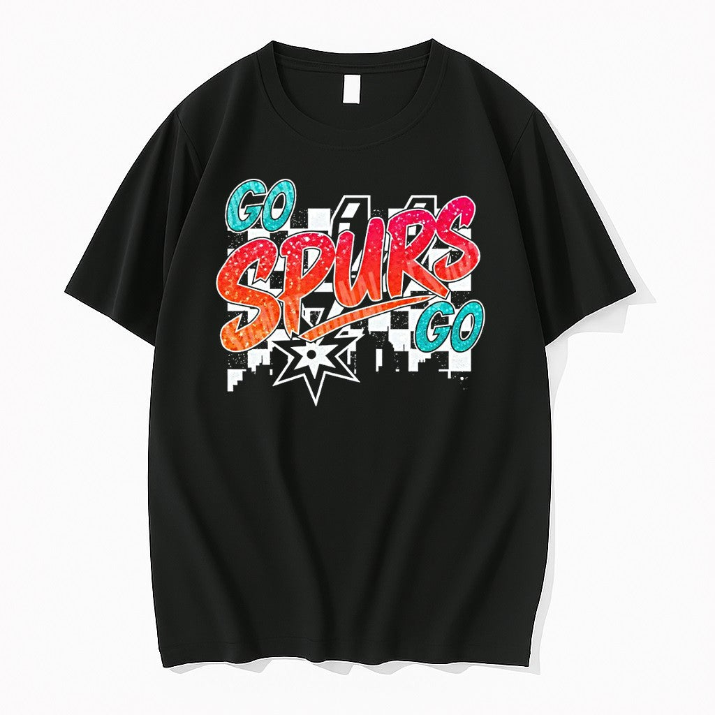 Original Go Spurs Go San Antonio Spurs Basketball Glitter Nba 2026 Vintage Tshirts