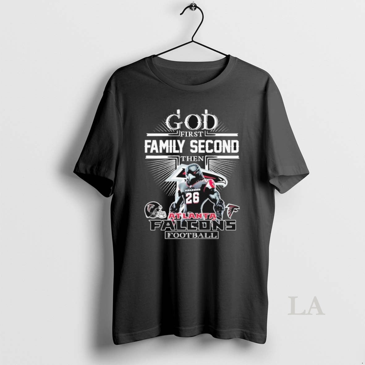 Original God First Family Second Then Atlanta Falcons Mascot T-Shirts, Hoodie, Sweatshirt | AU01DripNestTees.com