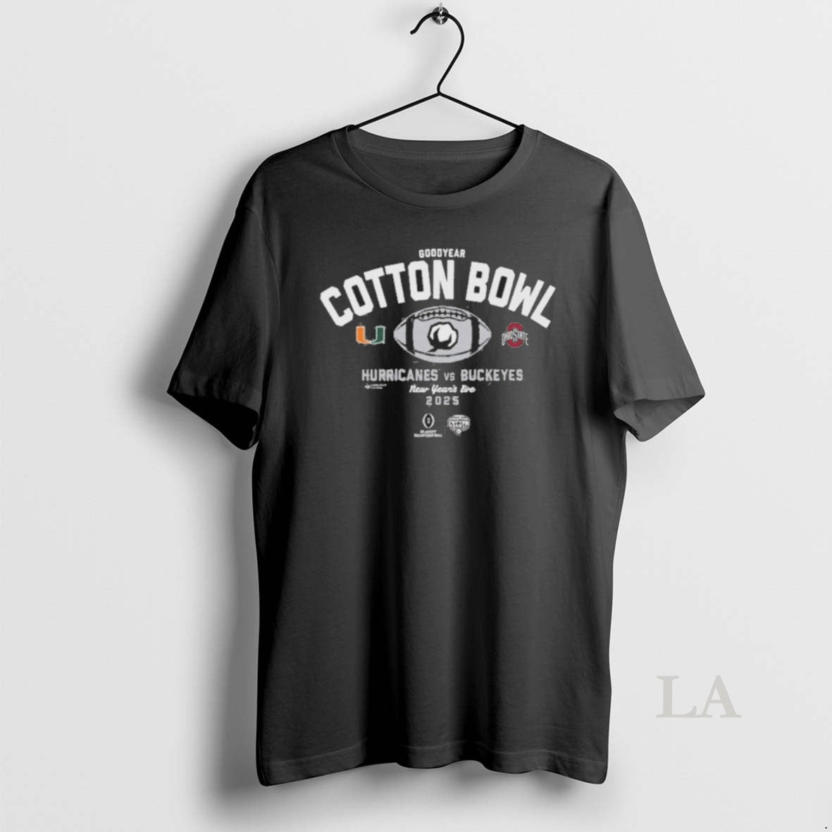 Original Goodyear Cotton Bowl Hurricanes Vs Buckeyes New Years Eve 2025 T-Shirts, Hoodie, Sweatshirt | AU01DripNestTees.com