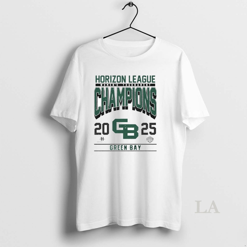 Original Green Bay 2025 Womens Tournament Horizon League Champions Circle T-Shirts, Hoodie, Sweatshirt | AU01DripNestTees.com