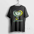 Original Green Bay Packers Football In Glitter Heart Fans T-Shirts, Hoodie, Sweatshirt | AU01DripNestTees.com