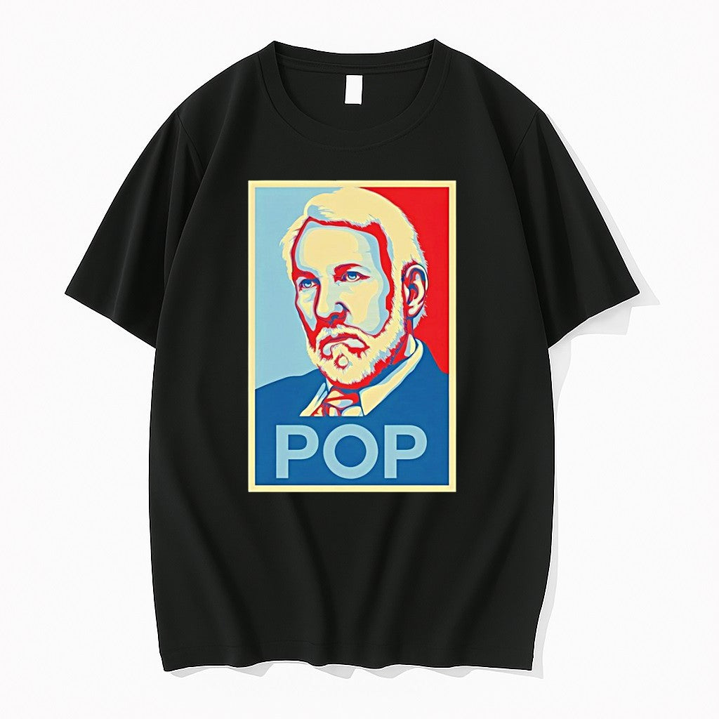 Original Gregg Popovich Pop San Antonio Spurs Basketball Hope Parody Style Tshirts