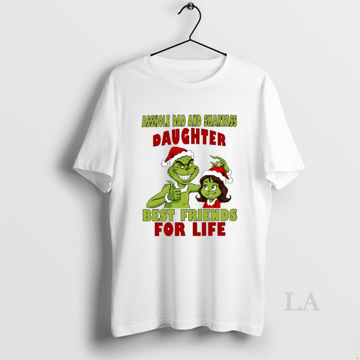Original Grinch Dad And Smartass Daughter Best Friends For Life Circle T-Shirts, Hoodie, Sweatshirt | AU01DripNestTees.com