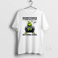 Original Grinch Sometimes It Takes Me All Day To Get Nothing Done Circle T-Shirts, Hoodie, Sweatshirt | AU01DripNestTees.com