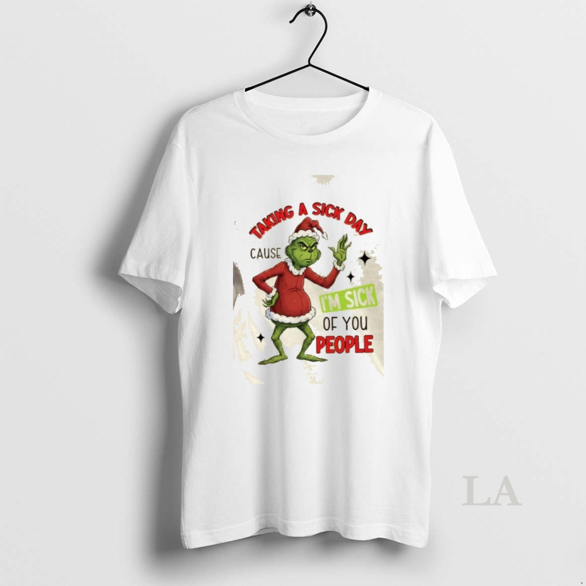 Original Grinch Taking A Sick Day Cause Im Sick Of You People Christmas T-Shirts, Hoodie, Sweatshirt | AU01DripNestTees.com