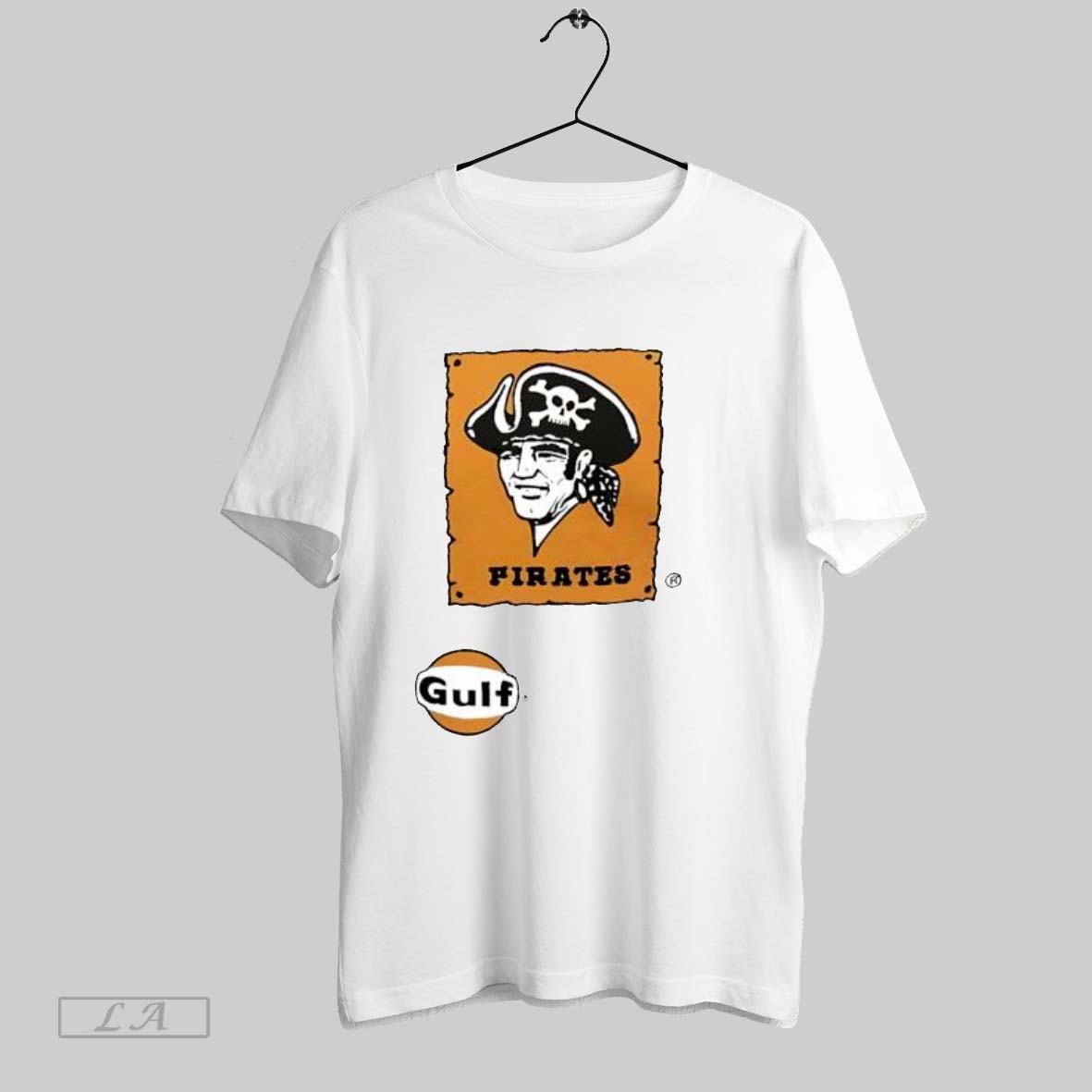Original Gulf Pirates Cartoon Logo Vintage Fuel And Sports