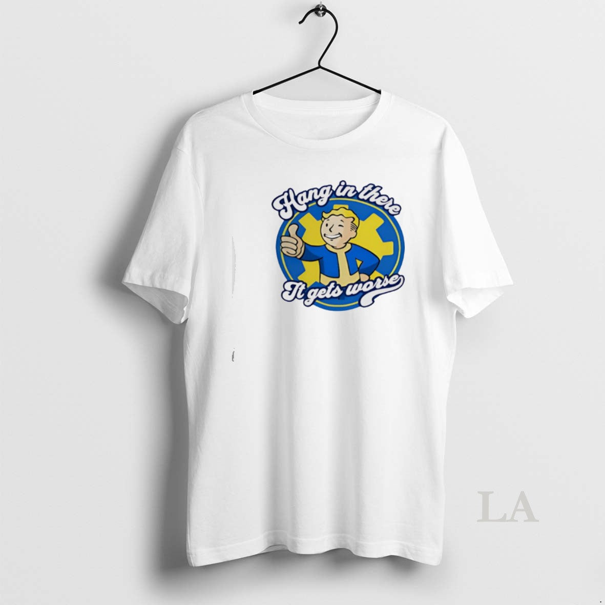 Original Hang In There It Gets Worse Vault Boy T-Shirts, Hoodie, Sweatshirt | AU01DripNestTees.com