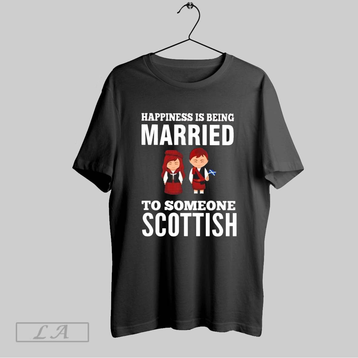 Original Happiness Is Being Married To Someone Scottish Shirt