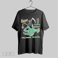 Original Happy Catching Monsters Halloween Not Just Fish Grim Reaper Riding An Anglerfish
