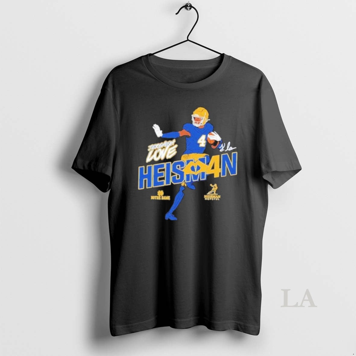 Original Heisman Stance Jeremiyah Love Notre Dame Fighting Irish T-Shirts, Hoodie, Sweatshirt | AU01DripNestTees.com