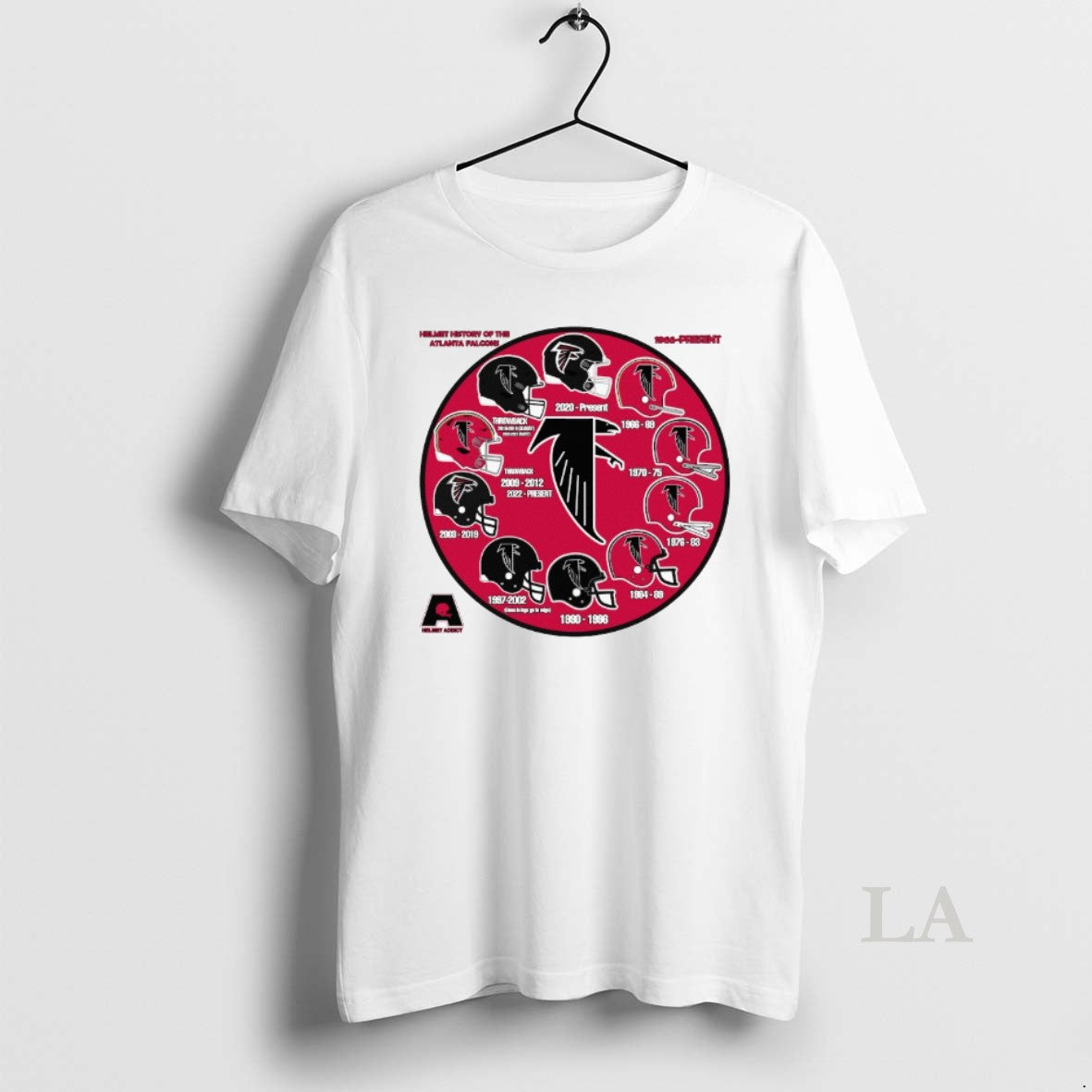 Original Helmet History Of The Atlanta Falcons 1966 Present T-Shirts, Hoodie, Sweatshirt | AU01DripNestTees.com