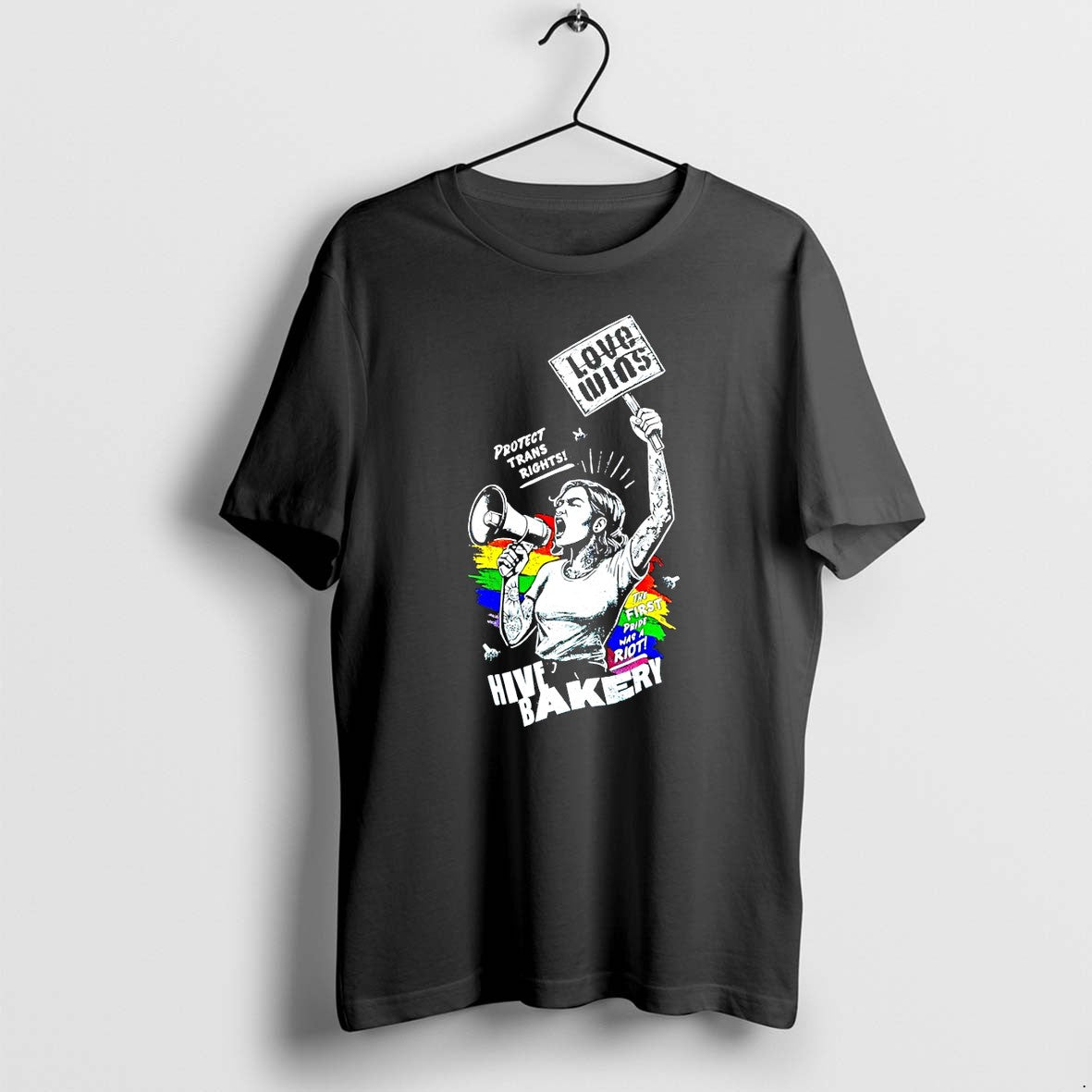 Original Hive Banker Love Wins Protect Trans Rights The First Pride Was A Riot Tshirts