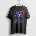 Original Houston Texans Football In Glitter Heart Fans T-Shirts, Hoodie, Sweatshirt | AU01DripNestTees.com