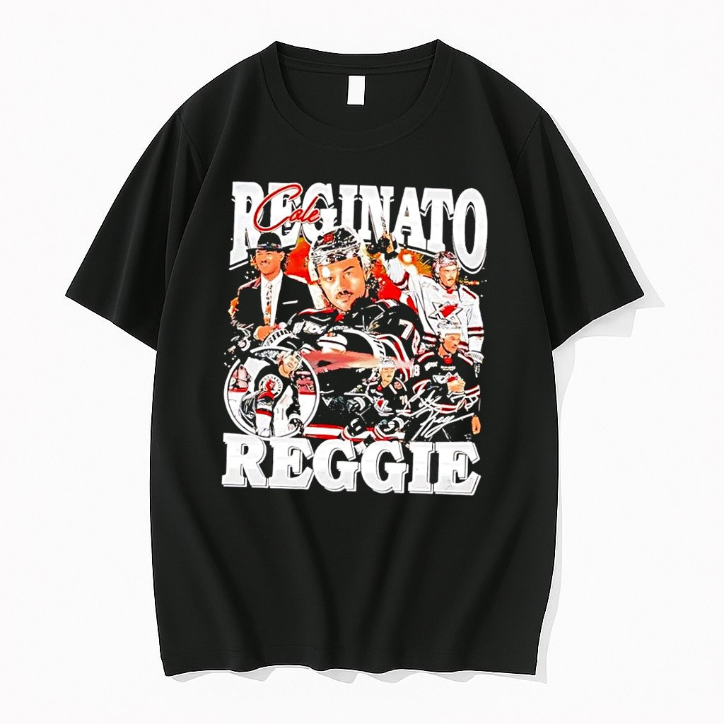 Original Huntsville Havoc Cole Reginato Reggie Signature Black Tshirts Jpg