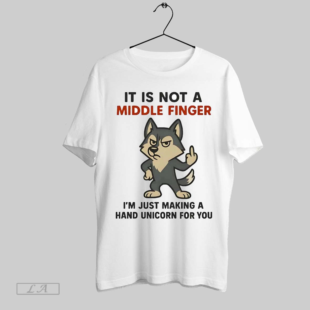 Original Husky It Is Not A Middle Finger Im Just Making A Hand Unicorn For