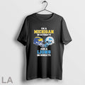 Original Im A Michigan Wolverines On Saturdays And A Detroit Lions On Sundays Helmet