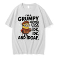 Original Im A Grumpy Old Man Stuck Between Idk Idc And Idgaf Minion Tee Tshirts