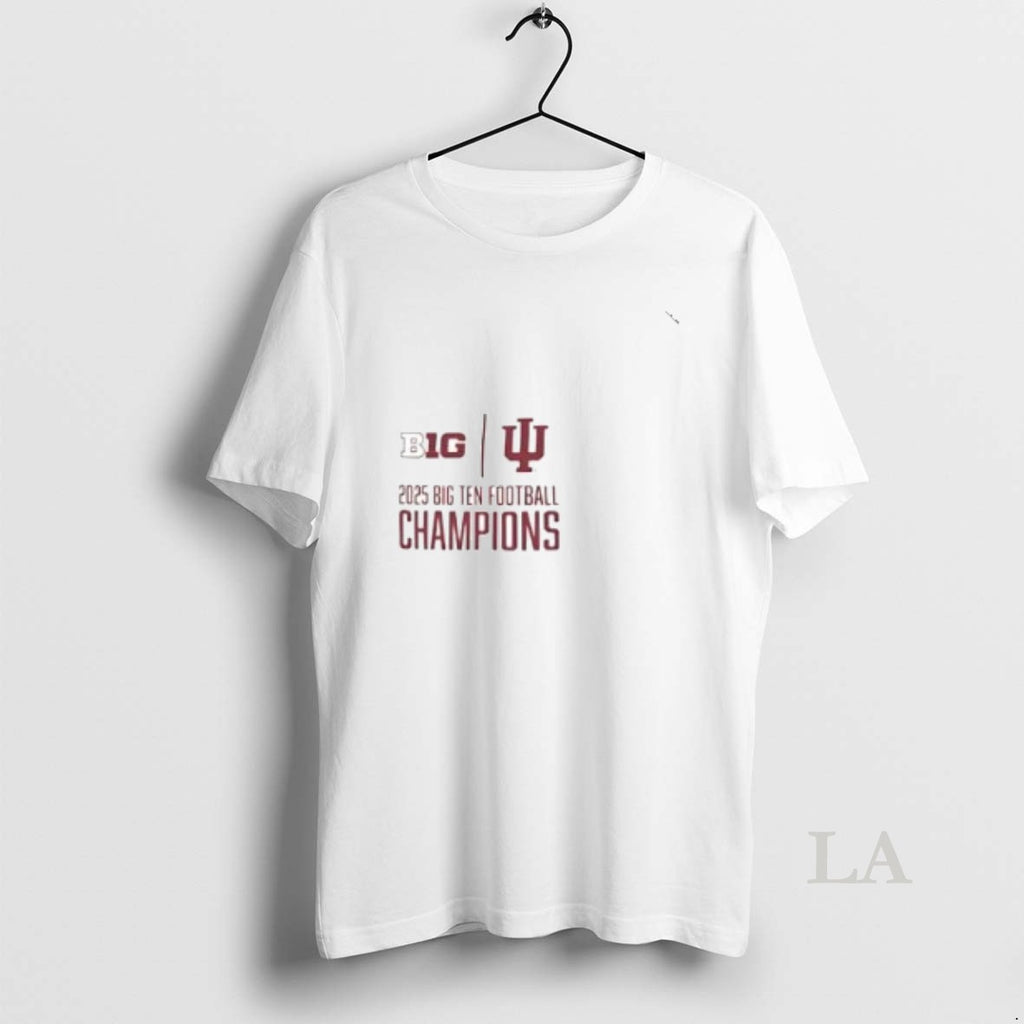 Original Indiana Football 2025 Big Ten Champions Score 2 Sided T-Shirts, Hoodie, Sweatshirt | AU01DripNestTees.com