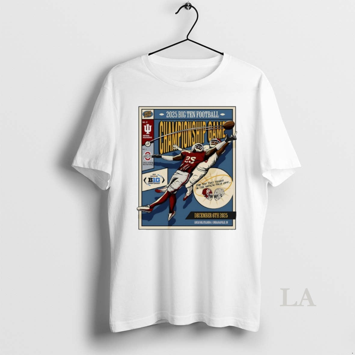 Original Indiana Football 2025 Big Ten Football Championship Game Vintage T-Shirts, Hoodie, Sweatshirt | AU01DripNestTees.com