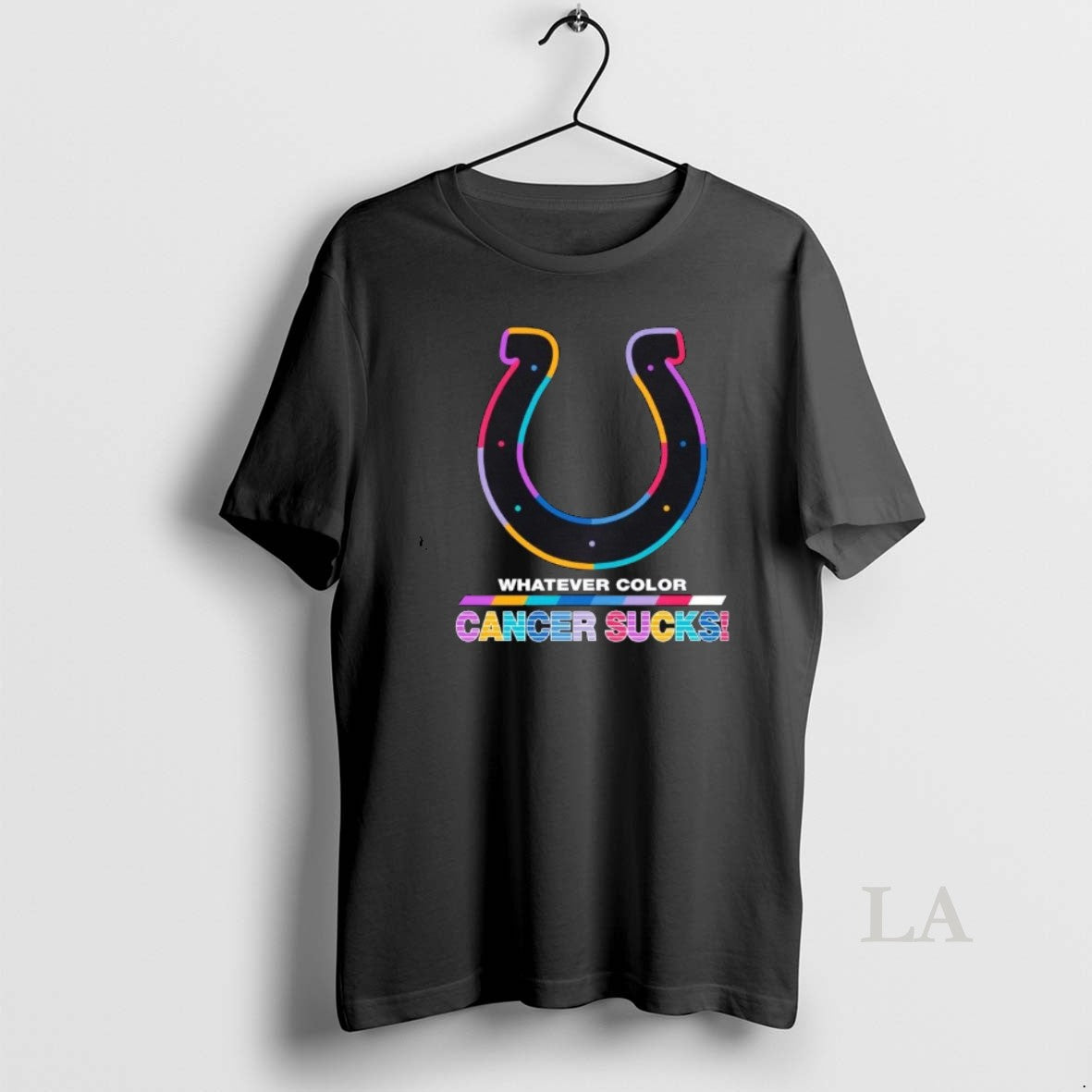 Original Indianapolis Colts Football Whatever Color Cancer Sucks Logo Colors T-Shirts, Hoodie, Sweatshirt