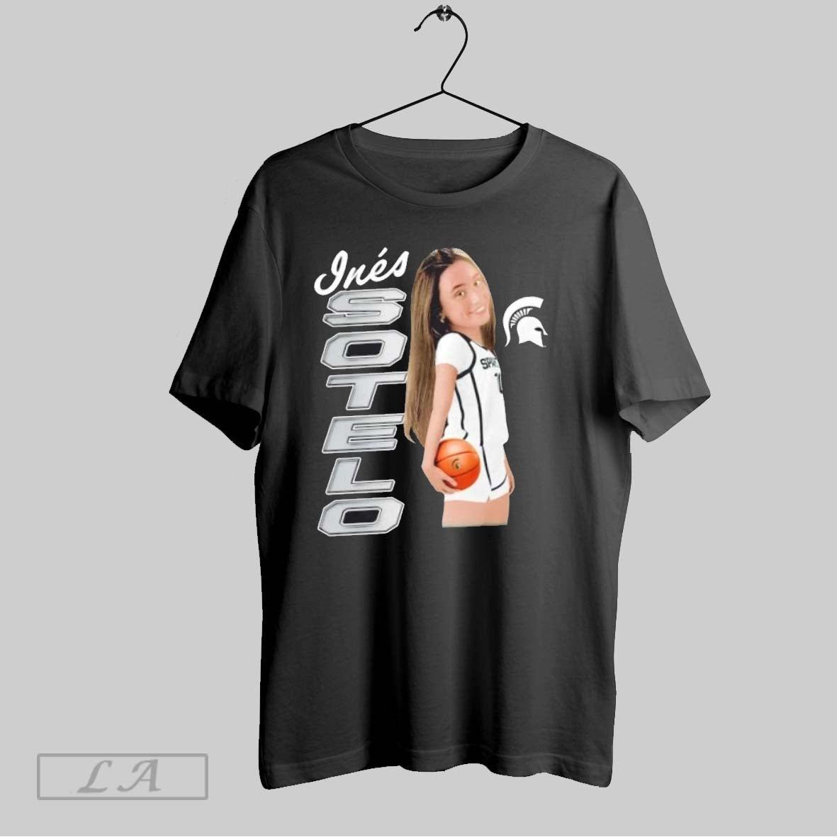 Original Ines Sotelo Michigan State Spartans Womens Volleyball Elevated Caricature