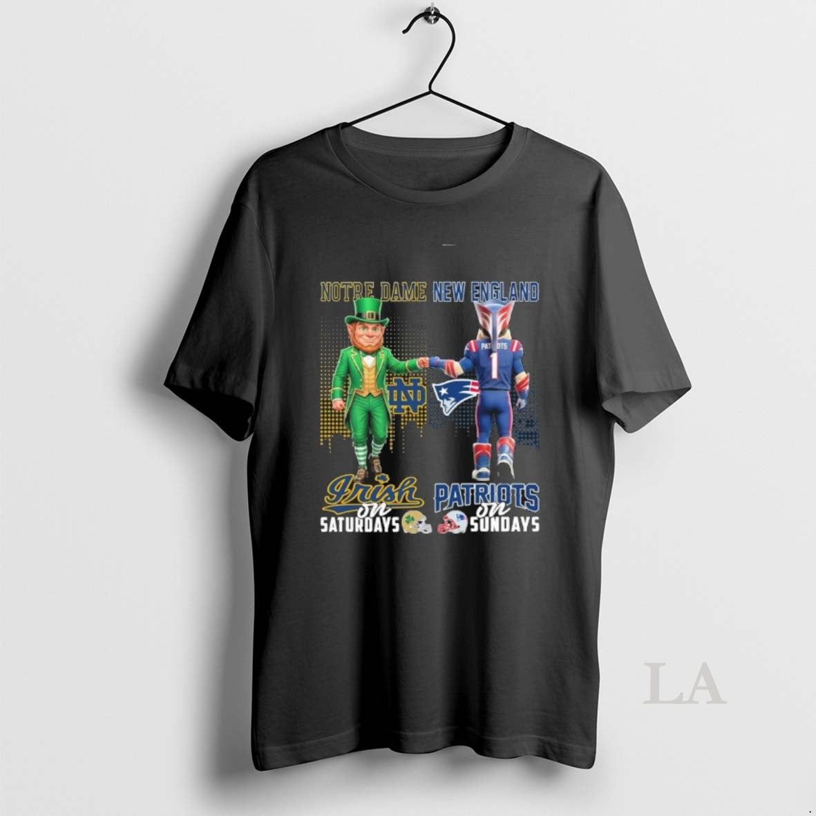 Original Irish Vs Patriots Mascot On Saturdays And On Sundays T-Shirts, Hoodie, Sweatshirt | AU01DripNestTees.com