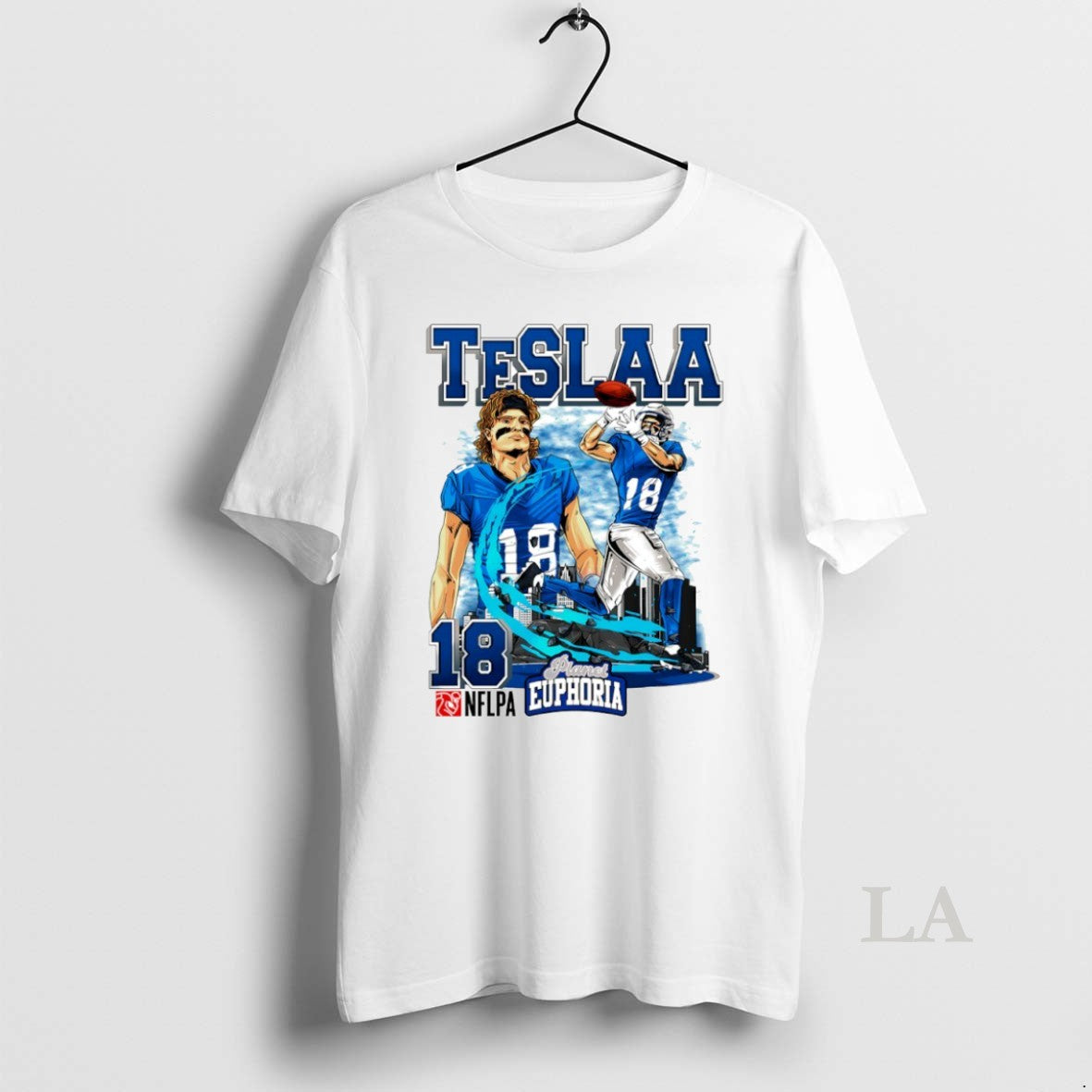 Original Isaac Teslaa 18 Detroit Lions Football Comic Circle T-Shirts, Hoodie, Sweatshirt | AU01DripNestTees.com