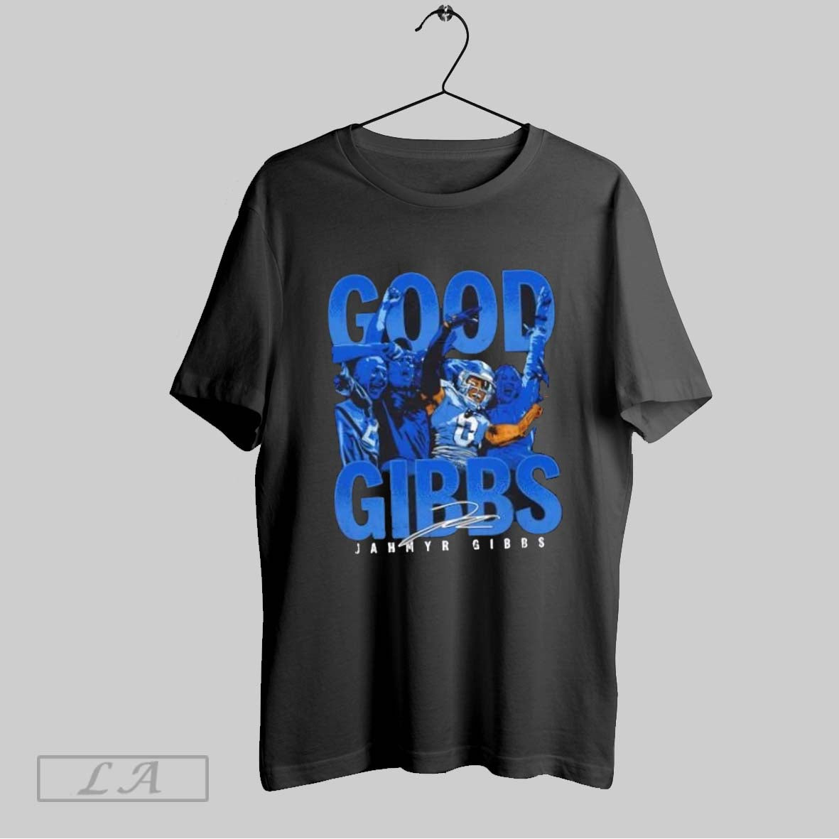 Original Jahmyr Gibbs Detroit Lions Crowd Celebration Signature