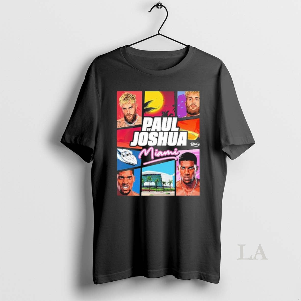 Original Jake Paul Vs Anthony Joshua Match Showdown Vice City In Miami T-Shirts, Hoodie, Sweatshirt | AU01DripNestTees.com