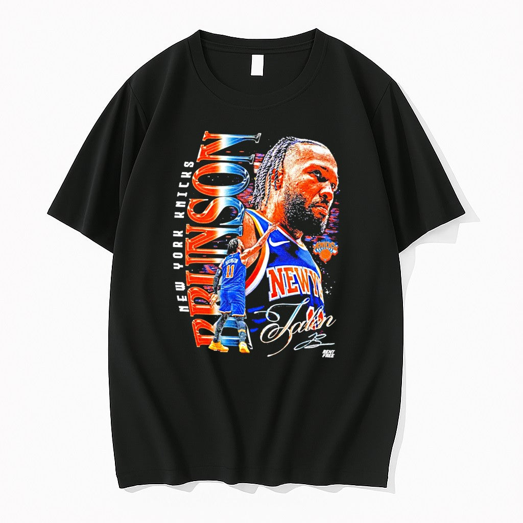 Original Jalen Brunson New York Knicks Signature Player Collage Tee Tshirts Jpg