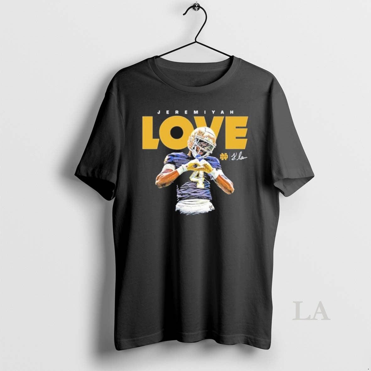 Original Jeremiyah Love Notre Dame Fighting Irish Celebration Player T-Shirts, Hoodie, Sweatshirt | AU01DripNestTees.com