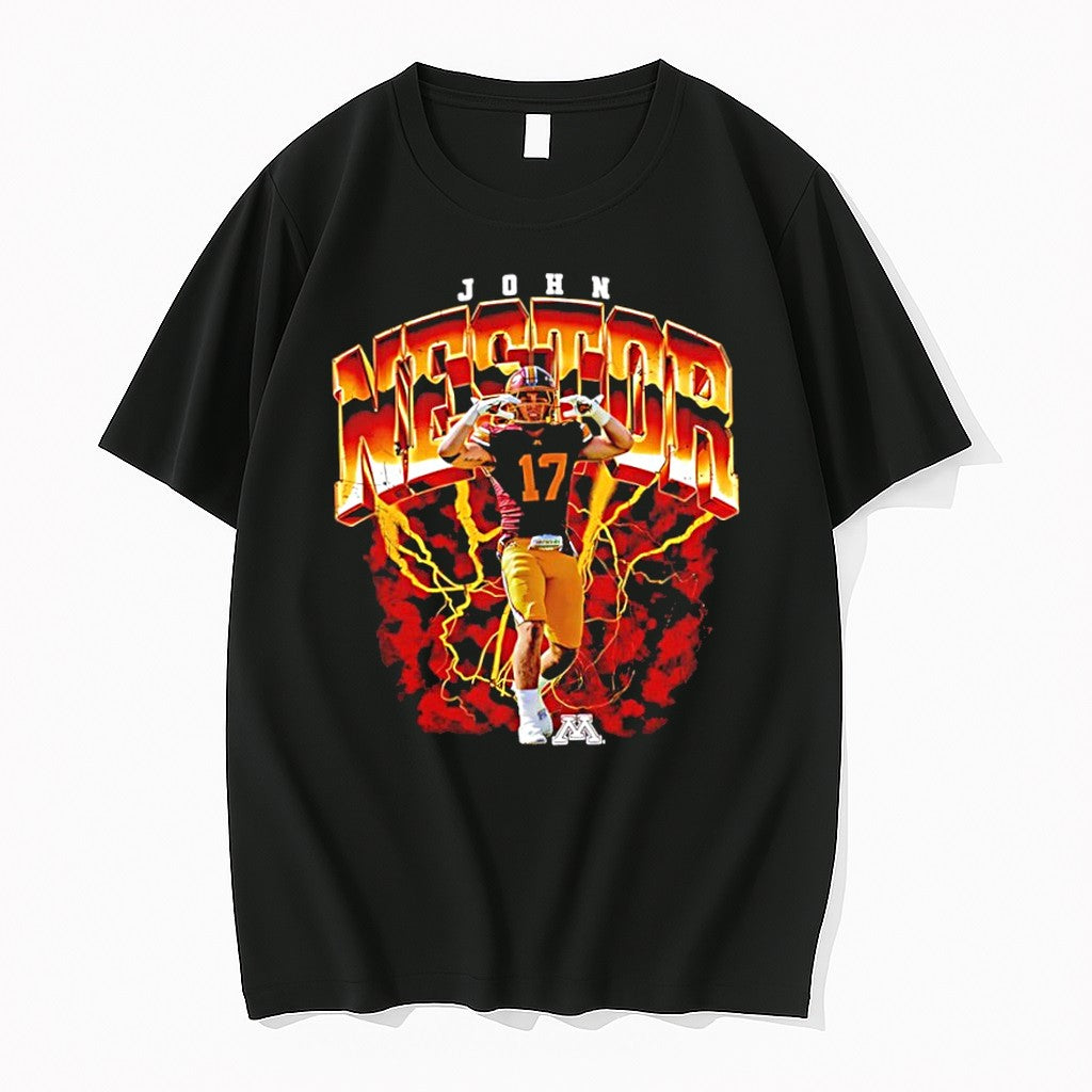Original John Nestor Minnesota Golden Gophers Football Graphic Vintage Tshirts