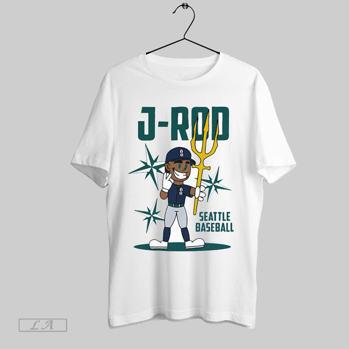 Original Julio Rodriguez Seattle Baseball Summer Cartoon