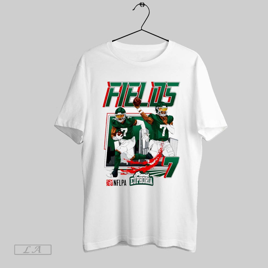 Original Justin Fields 7 New York Jets Football Comic