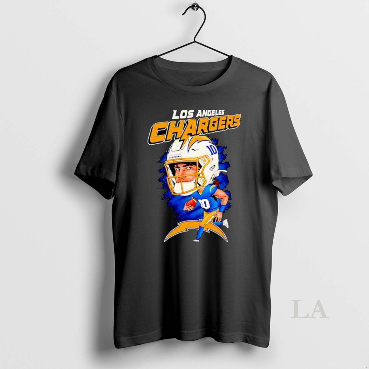 Original Justin Herbert Player Los Angeles Chargers Caricature T-Shirts, Hoodie, Sweatshirt | AU01DripNestTees.com