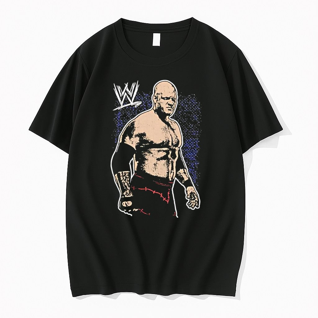 Original Kane Wwe Wrestling Kane Stitched Logo Mens Wwe Black Tshirts Jpg