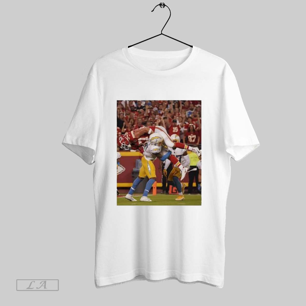 Original Kansas City Chiefs Los Angeles Chargers Football Player Tackle