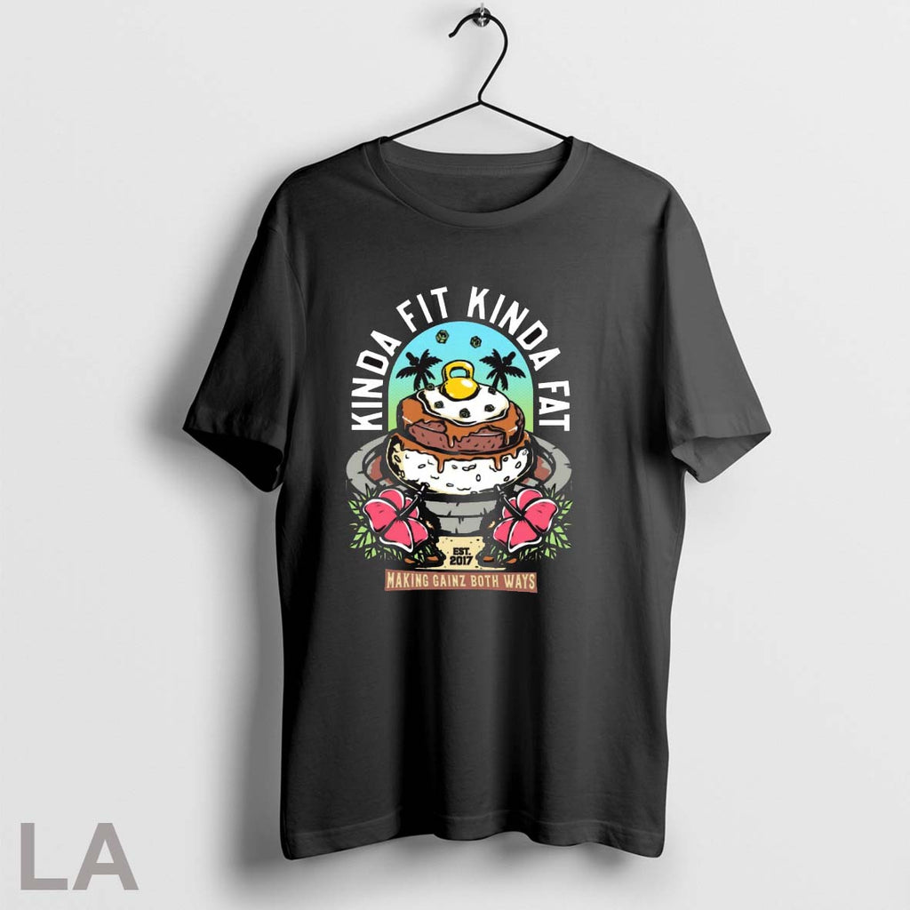 Original Kinda Fit Kinda Fat Making Gainz Both Ways Est 2017 Graphic T Shirt