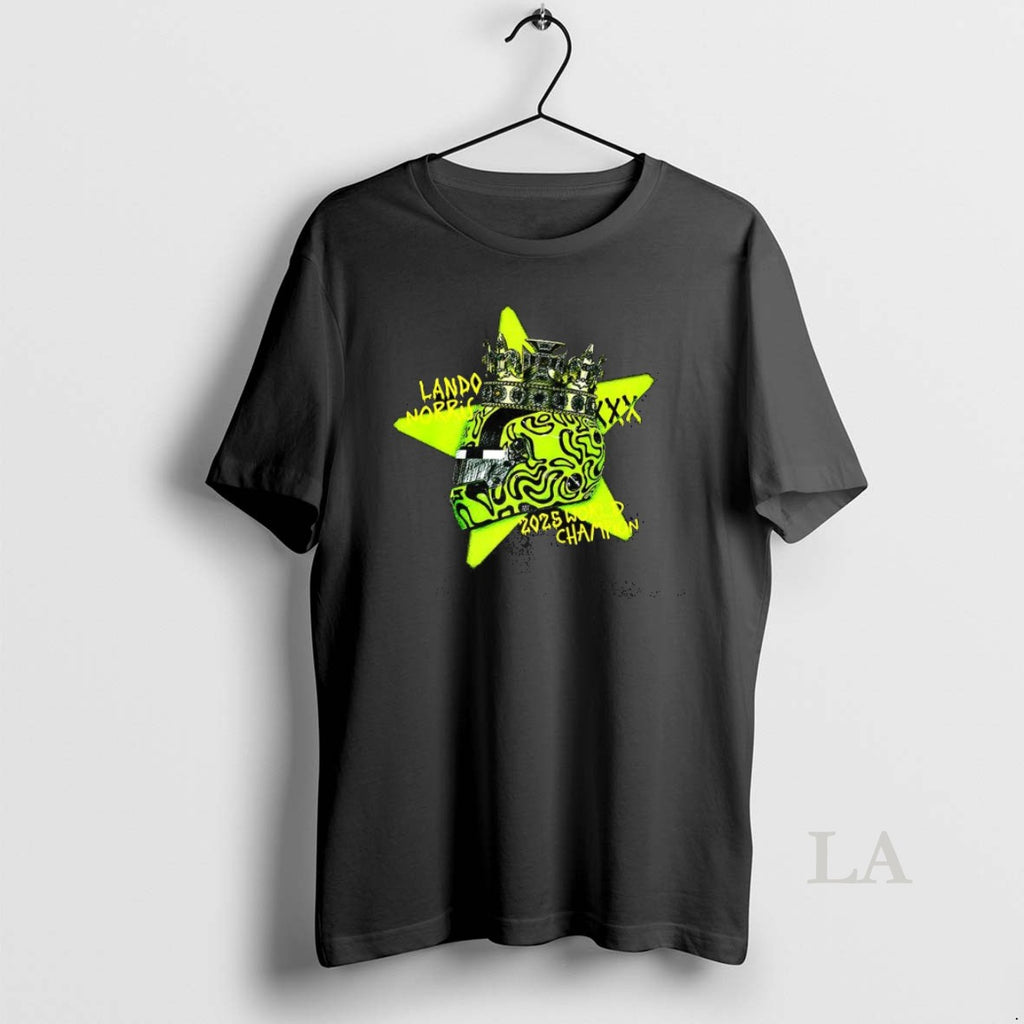 Original Lando Norris 2025 Drivers World Champion Helmet Crown T-Shirts, Hoodie, Sweatshirt | AU01DripNestTees.com