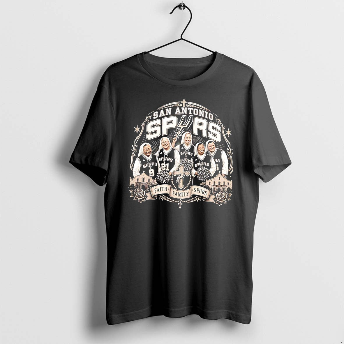Original Las Monjas De San Antonio Spurs Catholic Sisters Faith Family Spurs Tee Tshirts