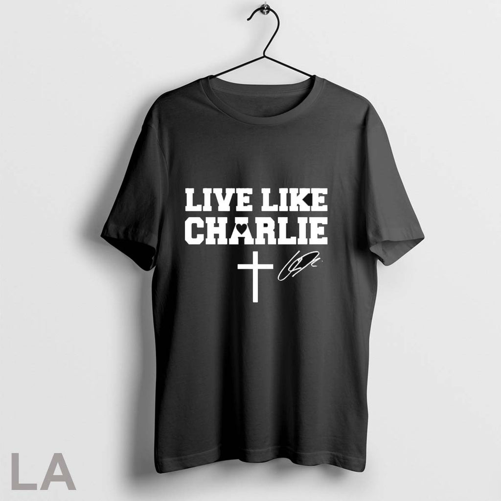 Original Live Like Charlie Kirk Cross Signature