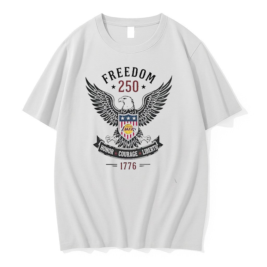 Original Los Angeles Lakers Celebrating Freedom 250 Honor Tee Tshirts Jpg