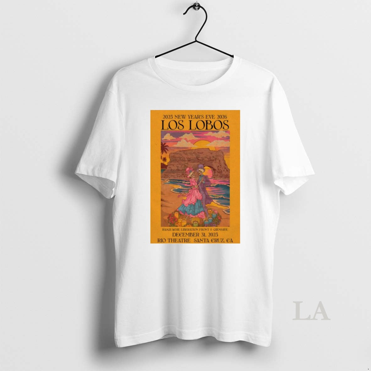 Original Los Lobos Rio Theatre Santa Cruz Ca Dec 31 2025 T-Shirts, Hoodie, Sweatshirt | AU01DripNestTees.com