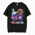 Original Love Philadelphia Sport Teams Philadelphia Eagles Flyers Phillies 76ers Logos Tshirts