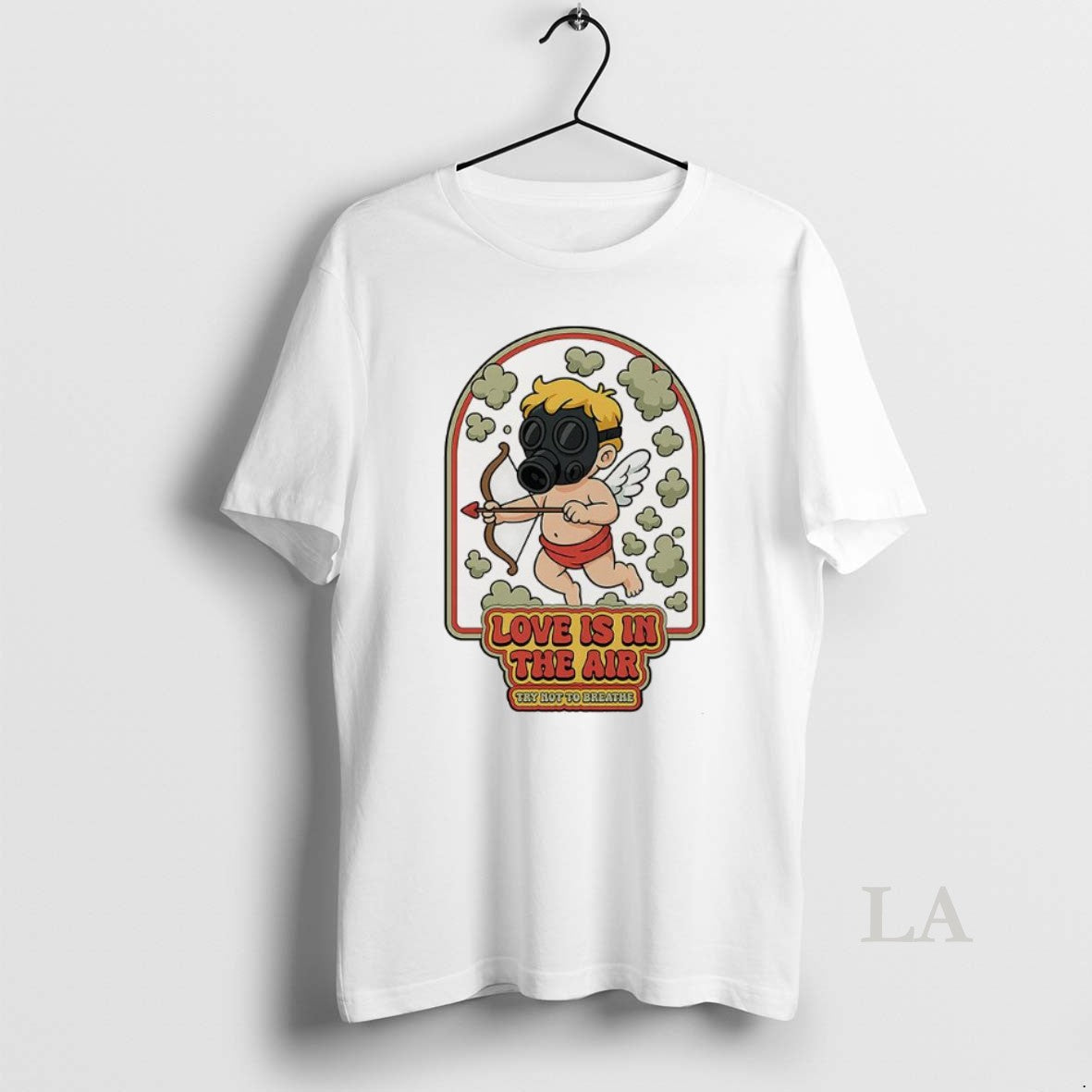 Original Love Is In The Air Gas Clouds Try Not To Breathe Cupid T-Shirts, Hoodie, Sweatshirt | AU01DripNestTees.com