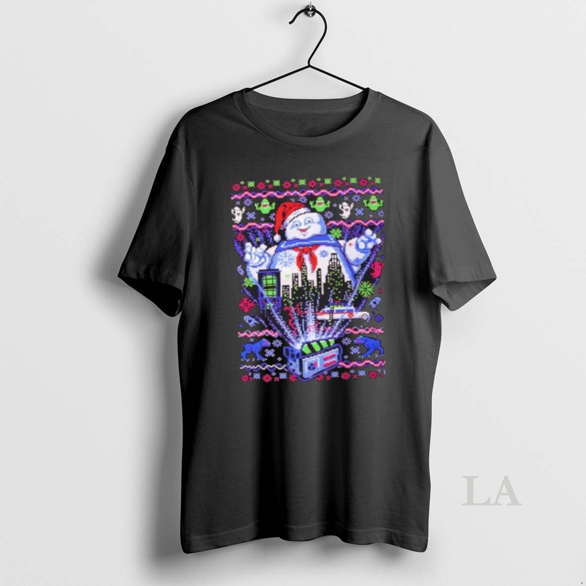 Original Marshmallow Man Ugly Christmas Pixel Art T-Shirts, Hoodie, Sweatshirt | AU01DripNestTees.com