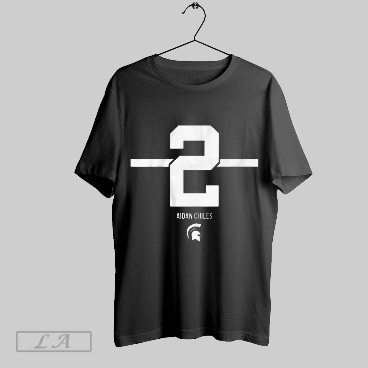 Original Michigan State Spartans Football Aidan Chiles 2 Stripe Ncaa