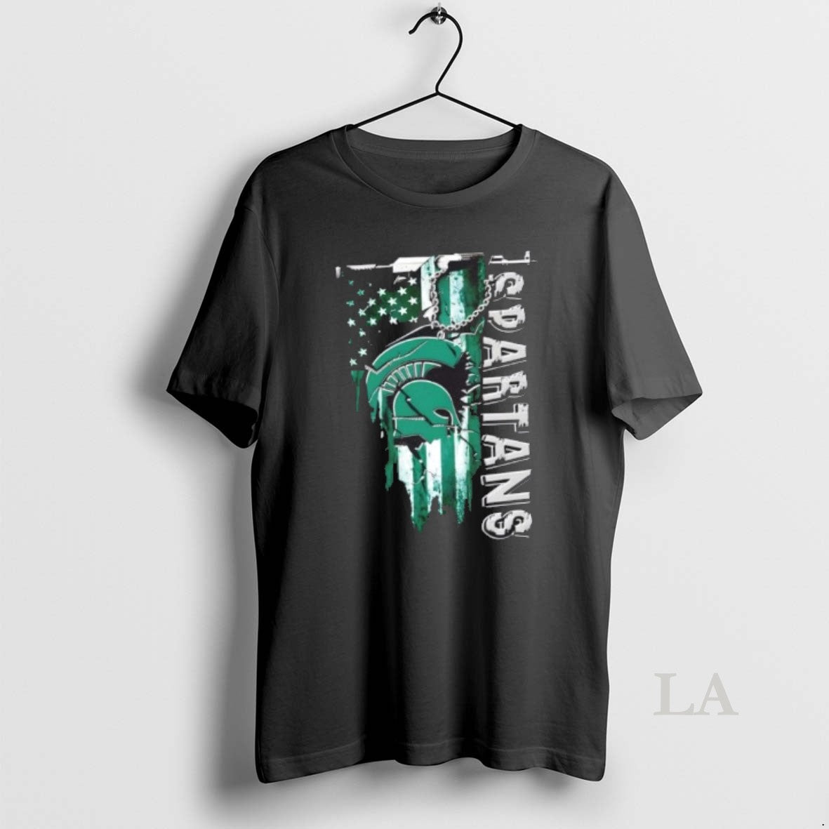 Original Michigan State Spartans Football Battle Shattered Usa Flag Rip Design T-Shirts, Hoodie, Sweatshirt
